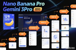 Nano Banana Pro Gemini 3Pro,最新创作实战课,12节实战向技术流,职场降维打击-网创项目