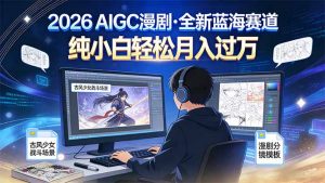 2026年全新蓝海赛道，纯小白轻松月入过万-网创项目