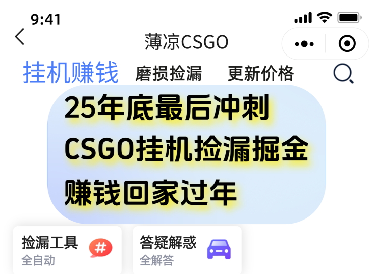 用CSGO游戏挂机捡漏掘金赚钱掘金，一部手机轻松日入500+-网创项目