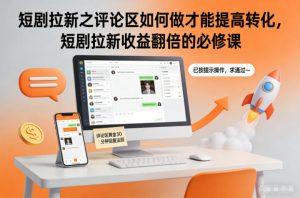 短剧拉新之评论区如何做才能提高转化，短剧拉新收益翻倍的必修课-网创项目