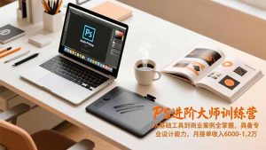 PS进阶大师训练营，从基础工具到商业案例全掌握，具备专业设计能力，月接单收入6000-1.2万-网创项目
