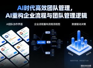 AI时代高效团队管理，AI重构企业流程与团队管理逻辑-网创项目