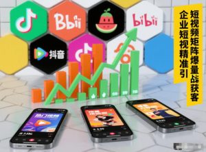 企业短视频精准引流矩阵获客，短视频矩阵爆量战法-网创项目