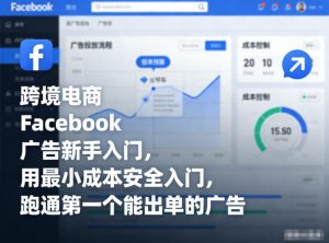 跨境电商Facebook广告新手入门,用最小成本安全入门,跑通第一个能出单的广告-网创项目