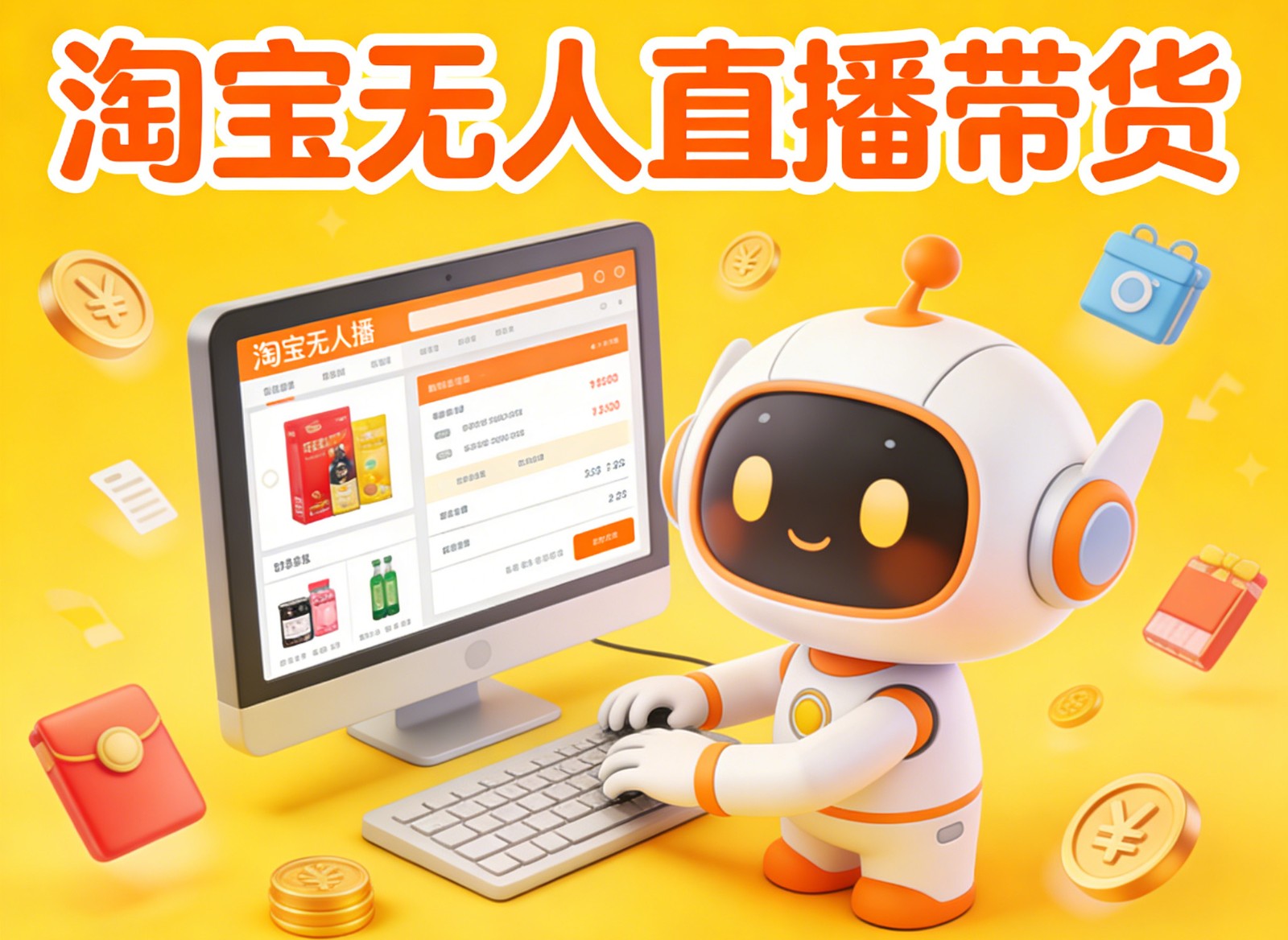 淘宝无人直播带货，24小时自动卖货，月佣金1W+，不违规不封号，不用露脸-网创项目