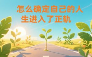 某公众号付费文章：怎么确定自己的人生进入了正轨？-网创项目