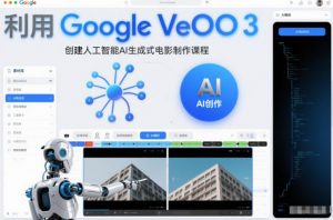 利l用Google Veo 3创建人工智能AI生成式电影制作课程,使用人工智能的力量创建令人惊叹的视频-网创项目