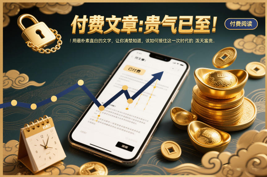 付费文章：贵气已至！用最朴素直白的文字，让你清楚知道，该如何接住这一次时代的泼天富贵-网创项目