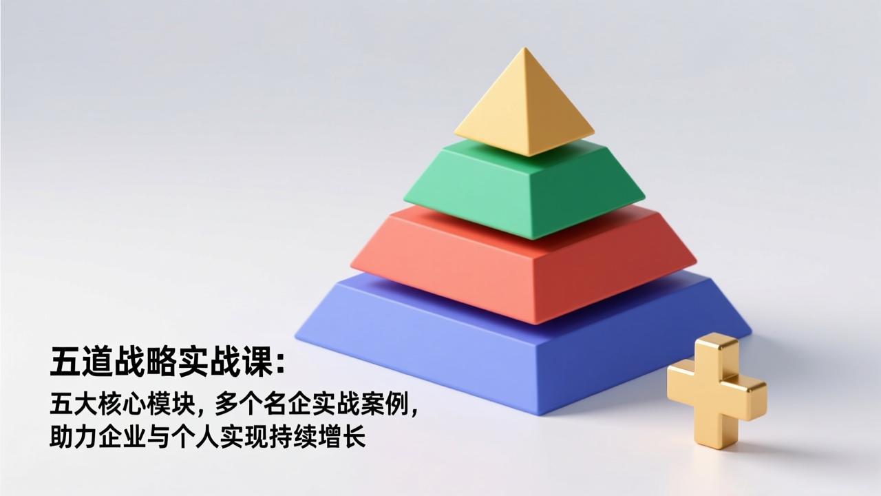 五道战略实战课：五大核心模块，多个名企实战案例，助力企业与个人实现持续增长-网创项目