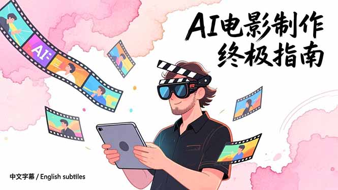 AI电影制作终极指南：从创意到成片，系统掌握智能影视全流程实战课(中英字幕-网创项目