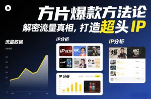 方片爆款方法论，解密流量真相，打造超头IP-网创项目