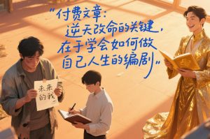 付费文章：逆天改命的关键，在于学会如何做自己人生的编剧-网创项目