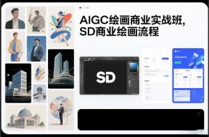 AIGC绘画商业实战班,SD商业绘画流程-网创项目