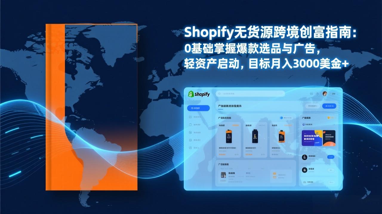Shopify爆款打法实战：从选品到广告投放，复制爆款模型，驱动独立站月销售额破万刀-网创项目