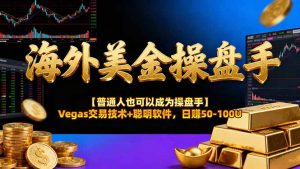 AI美金操盘手技术【普通人也可以成为操盘手】Vegas交易技术+聪明软件，日赚50-100U-网创项目
