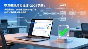 亚马逊跨境实战课-2026更新：从思维框架、安全选品到Listing广告，步步为营构建长期盈利能力-网创项目
