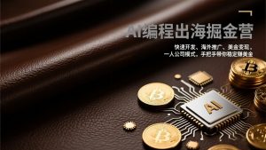 AI编程出海掘金营:快速开发、海外推广、美金变现,一人公司模式,手把手带你稳定赚美金-网创项目