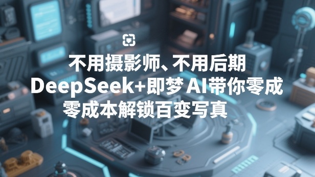 不用摄影师、不用后期，DeepSeek+即梦AI带你零成本解锁百变写真！-网创项目