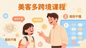 怕语言不通、怕不懂规则?零基础小白也能做的美客多跨境课,手把手带你美客多开店稳赚-网创项目