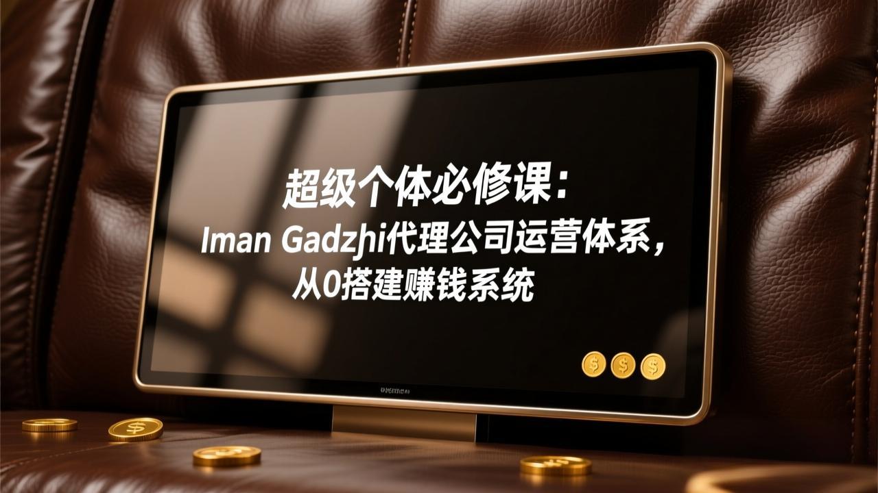 超级个体必修课：Iman Gadzhi代理公司运营体系，从0搭建赚钱系统-网创项目