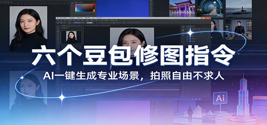 六个豆包修图指令：AI 一键生成专业场景，拍照自由不求人-网创项目