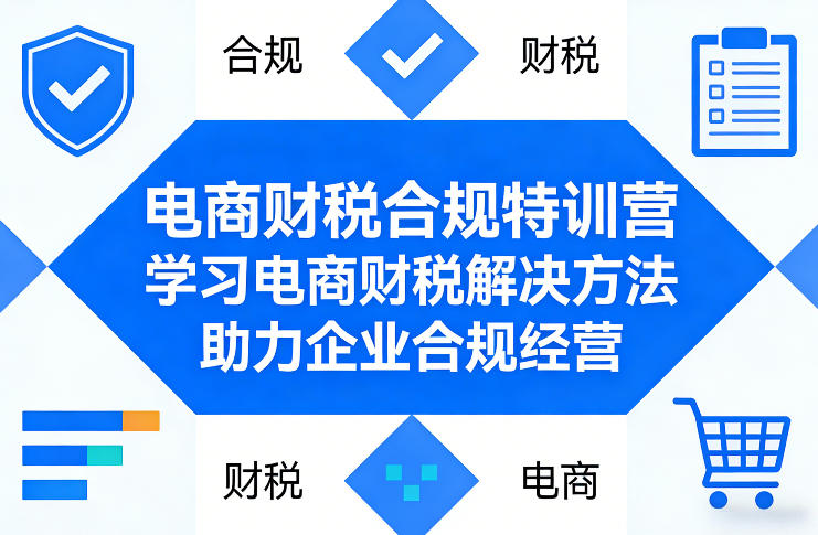 电商财税合规特训营，学习电商财税解决方法，助力企业合规经营-网创项目