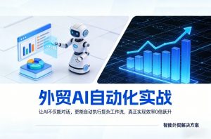 外贸AI自动化实战,让AI不仅能对话,更能自动执行复杂工作流,真正实现效率10倍跃升-网创项目