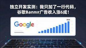 付费文章：独立开发实测：我只加了一行代码，谷歌Banner广告收入涨6成！-网创项目