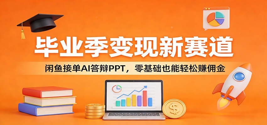 毕业季变现新赛道：闲鱼接单AI答辩PPT，零基础也能轻松赚佣金-网创项目