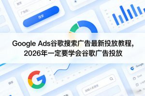 Google Ads谷歌搜索广告最新投放教程,2026年一定要学会谷歌广告投放-网创项目