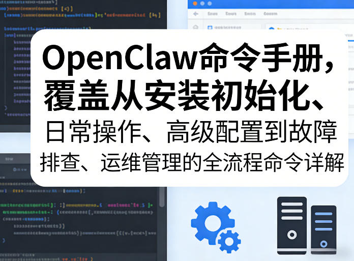 OpenClaw命令手册，覆盖从安装初始化、日常操作、高级配置到故障排查、运维管理的全流程命令详解-网创项目