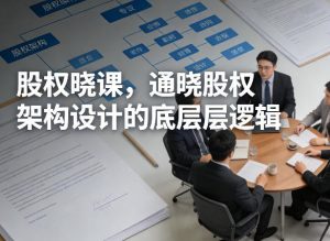 股权晓课，通晓股权架构设计的底层逻辑-网创项目