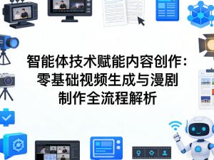 AI智能体技术赋能内容创作：零基础视频生成与漫剧制作全流程解析-网创项目