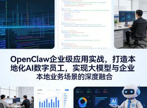 OpenClaw企业级应用实战，打造本地化AI数字员工，实现大模型与企业本地业务场景的深度融合-网创项目