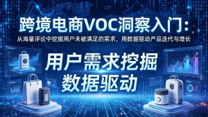 跨境电商VOC洞察入门：从海量评论中挖掘用户未被满足的需求，用数据驱动产品迭代与增长-网创项目
