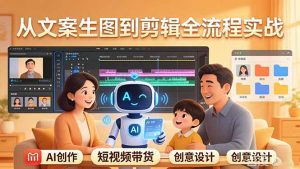 原创 AI 剧情短视频带货:AI+家庭剧情+带货广告,从文案生图到剪辑全流程实战-网创项目