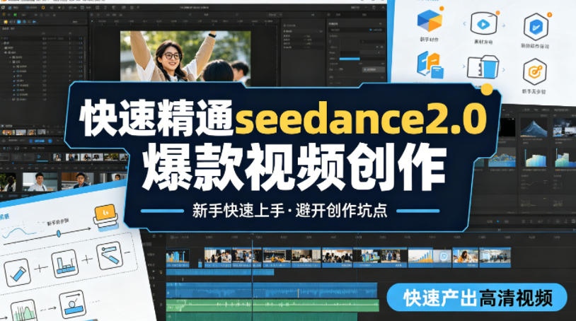 快速精通seedance2.0爆款视频创作，快速产出高清视频，避开大量创作坑点，新手也能快速上手-网创项目