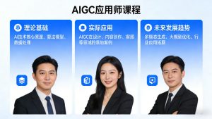 AIGC应用师课程，覆盖了AI技术的理论基础、实际应用、以及未来发展趋势(更新)-网创项目