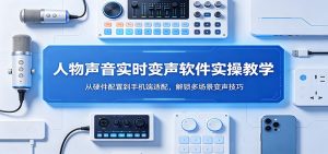 人物声音实时变声软件实操教学：从硬件配置到手机端适配，解锁多场景变声技巧-网创项目