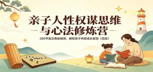 亲子人性权谋思维与心法修炼营：260节寓言典故精讲，解锁亲子共修成长智慧(完结)-网创项目