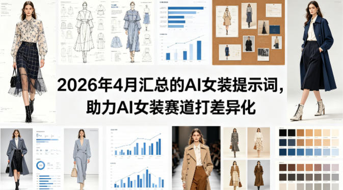 2026年4月汇总的AI女装提示词，助力AI女装赛道打差异化-网创项目