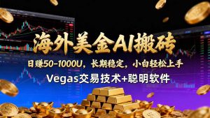 海外美金AI搬砖技术Vegas交易技术+聪明软件【训练营第七期】，日赚50-100U-网创项目