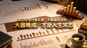 某公众号付费文章：大数据告诉你：大器晚成，才是人生常态-网创项目