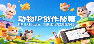 动物IP创作秘籍：拆解三大核心技法，零基础打造高流量萌宠短剧-网创项目