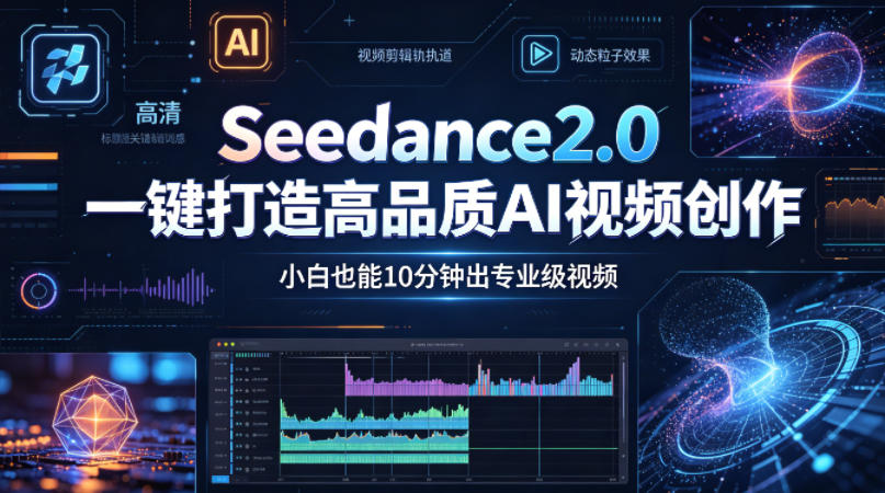 Seedance2.0一键打造高品质AI视频创作，小白也能10分钟出专业级视频-网创项目
