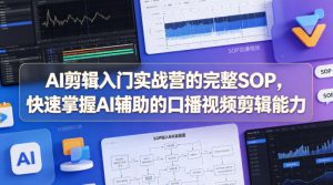 AI剪辑入门实战营的完整SOP，快速掌握AI辅助的口播视频剪辑能力-网创项目