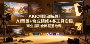 AIGC摄影训练营｜AI置景+合成精修+多工具实操，商业摄影全流程落地课-网创项目