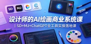 设计师的AI绘画商业系统课｜SD+MJ+ChatGPT全工具实操落地课-网创项目