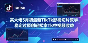某大佬5月初最新TikTk影视切片教学，稳定过原创轻松拿Tk中视频收益-网创项目