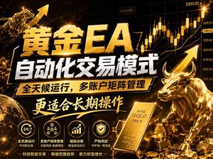 黄金EA量化：多窗口矩阵稳定运行，系统自动执行，收益空间持续放大-网创项目